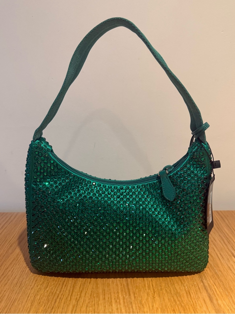 Prada Crystal Embellished Re-Edition 2000 in Green - Picture 9 of 13